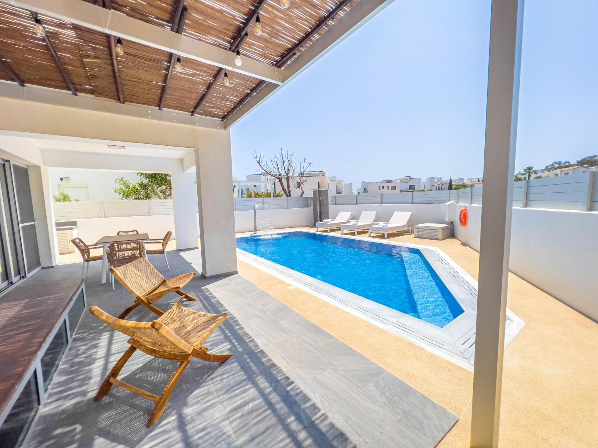 Geo Panoramic Villa +Pool +Game Room +Gym Protaras Exterior foto